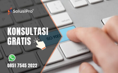 SolusiPro menawarkan implementasi ISO (9001, 45001, 14001, 22000), audit internal, pelatihan, dan pendampingan sertifikasi. Konsultasi gratis via WhatsApp.