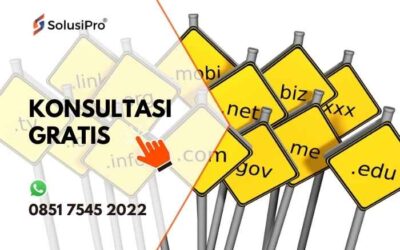 Pelajari cara memilih domain dan hosting yang tepat untuk website profesional. Konsultasi gratis sekarang di SolusiPro.