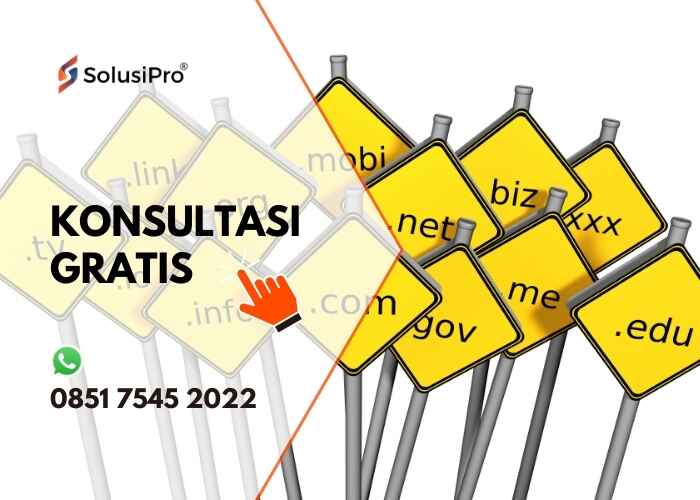 Pelajari cara memilih domain dan hosting yang tepat untuk website profesional. Konsultasi gratis sekarang di SolusiPro.