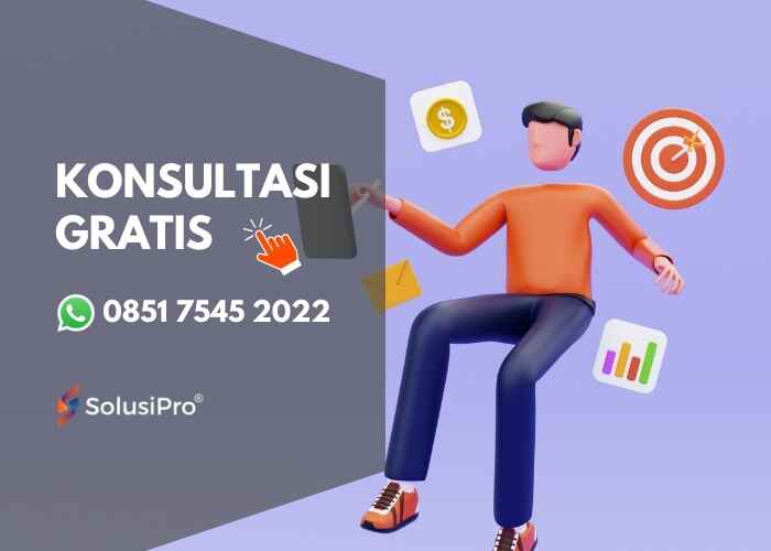 Strategi terbukti untuk konversi lebih tinggi dengan anggaran yang sama. Konsultasi gratis dengan SolusiPro, sekarang!
